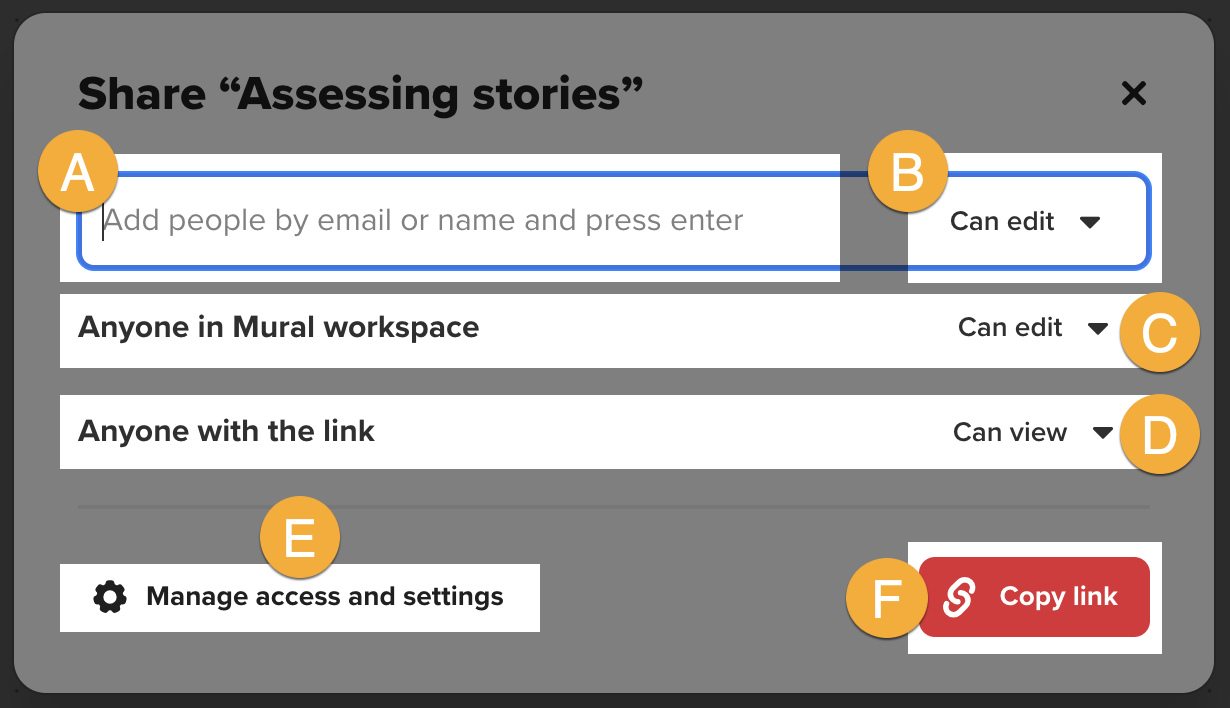 Invite collaborators to your mural