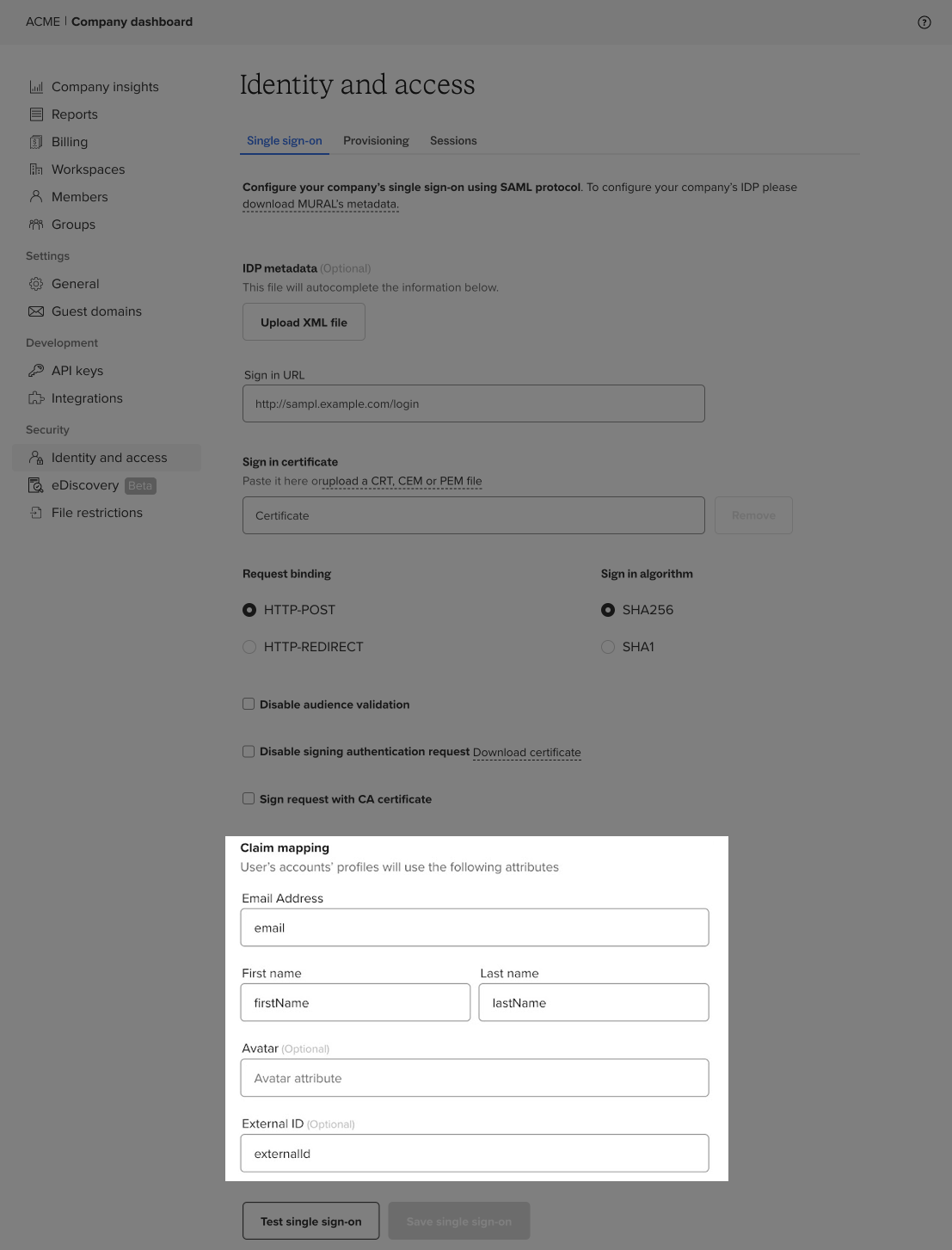 Configure SSO with Mural and Okta (Enterprise only)