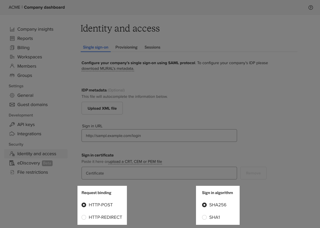 Configure SSO with Mural and Okta (Enterprise only)