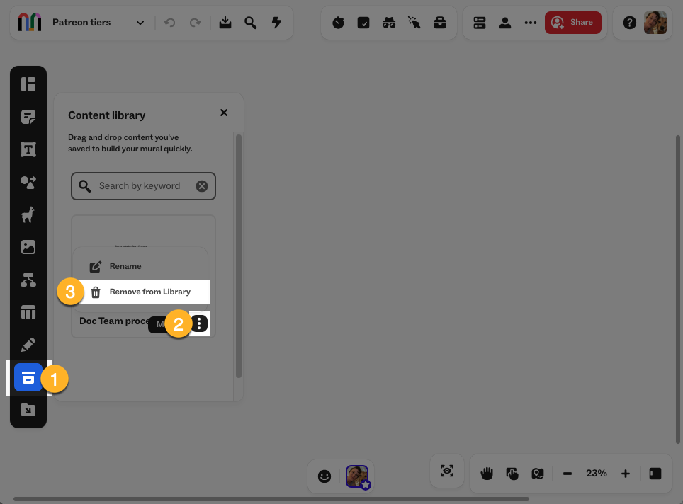 Create and reuse content with the content library