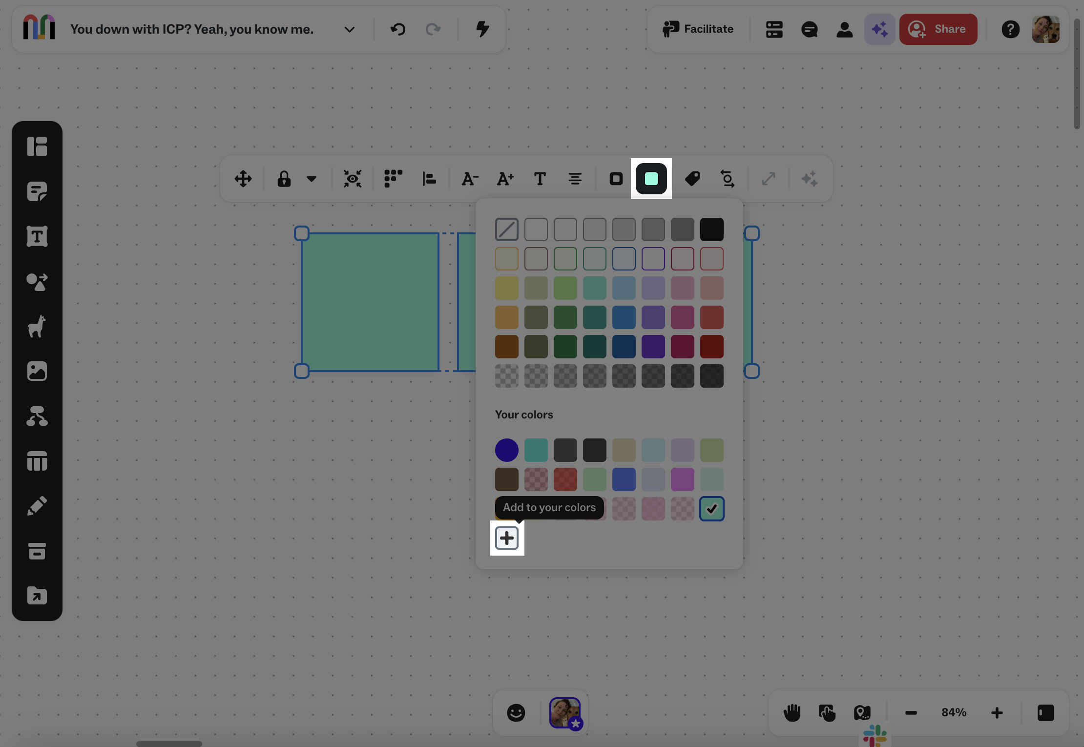 Choose custom colors