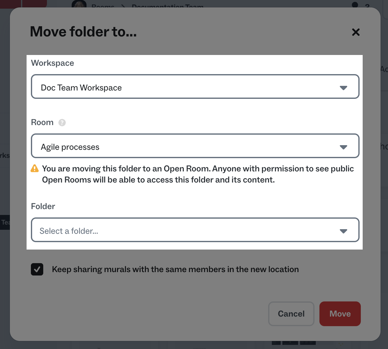 Move a folder