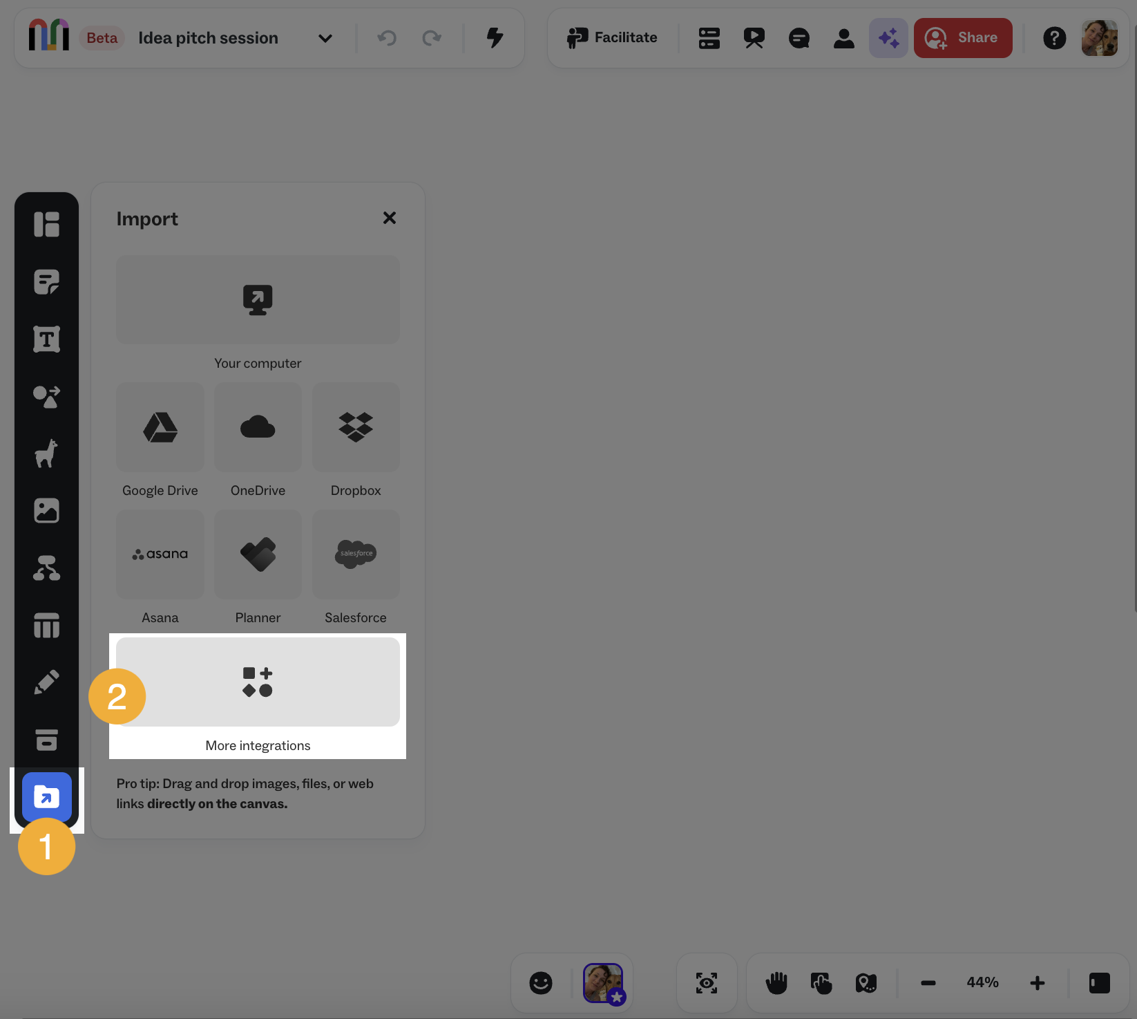 Integrations hub