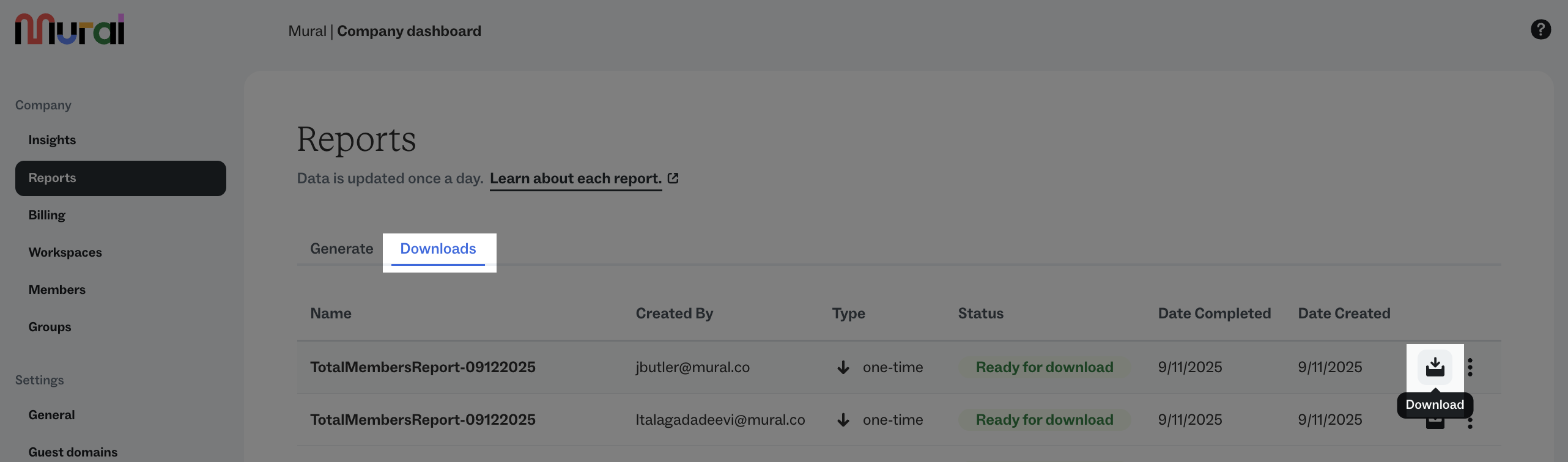 Get started with Reports