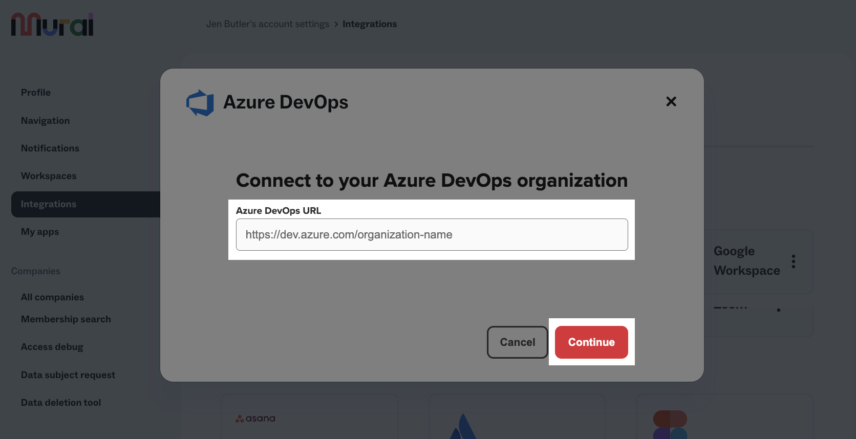 Connect or disconnect Azure DevOps organizations