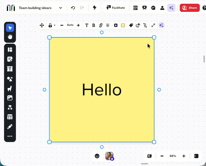 Customize sticky notes